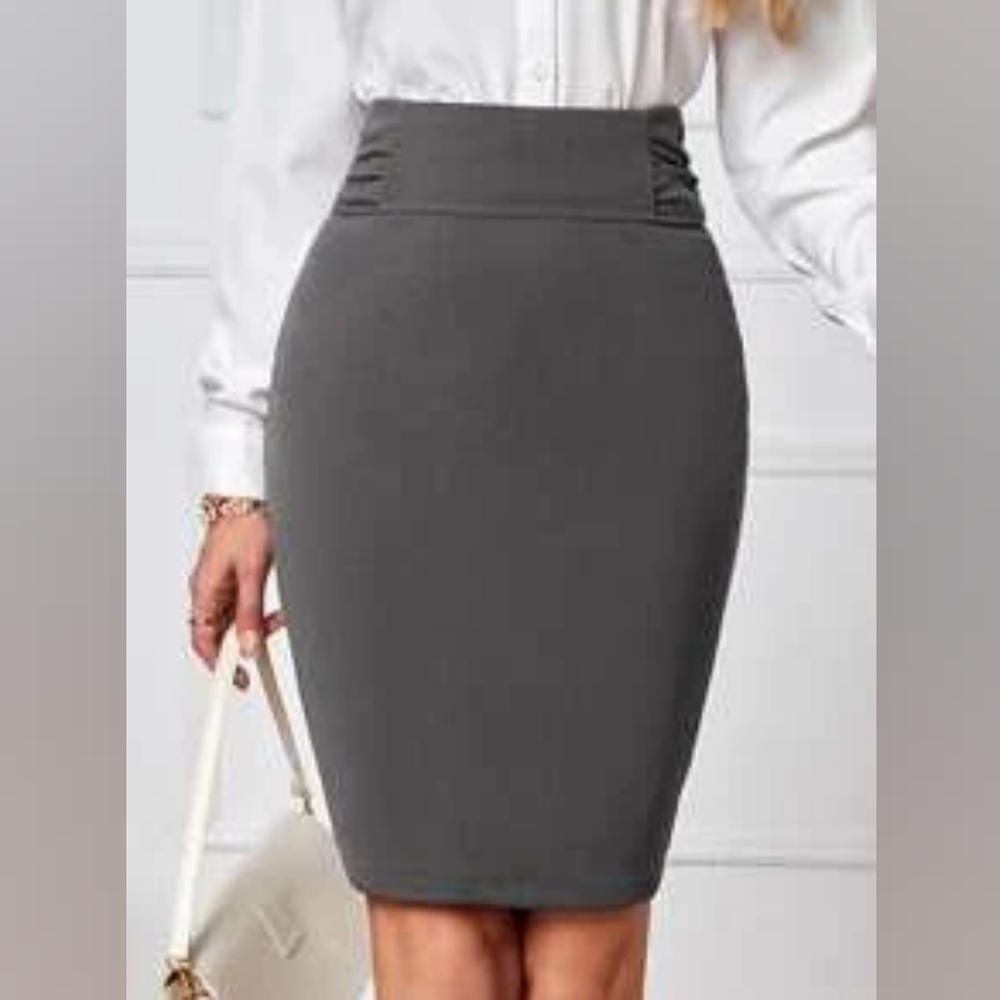 Rushed pencil skirt
